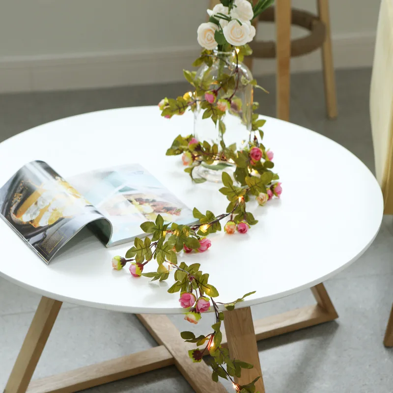 

Светодиодная гирлянда из ротанга, Декоративная гирлянда с цветами