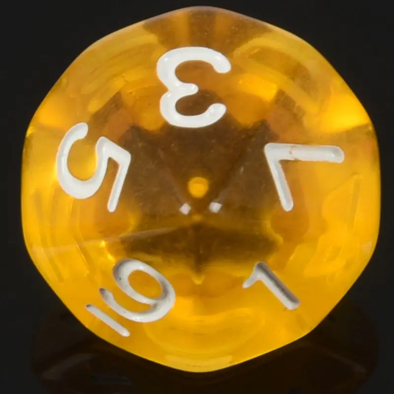 10-Dices D10 10-сторонняя игральная кость из драгоценного камня для РПГ Подземелья и Драконы настольные игры прозрачный желтый