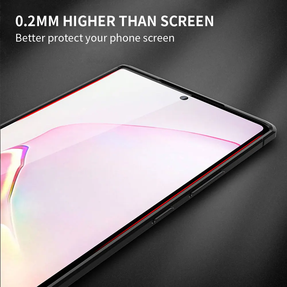 

Glass Case for Samsung S20 FE S21 S10 S9 S8 Cover for Galaxy Note 20 Ultra 10 Plus 9 Tempered Coque Sac Letter
