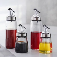glass oil bottle leakproof oil pot seasoning can pressable bottle neck olive oil vinegar bottle kitchen supplies soy sauce pot