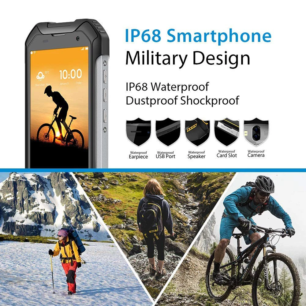 Blackview BV6000 4," IP68 водонепроницаемый прочный мобильный телефон 3 ГБ+ 32 ГБ Восьмиядерный 13,0 МП камера жесткий сверхмощный смартфон