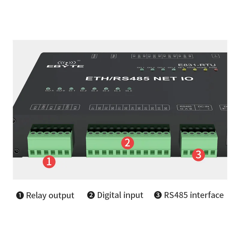 RS485 Ethernet Digital  12 Channel Network Quantity Relay IO controller Modbus TCP RTU Wireless Transceiver Modem