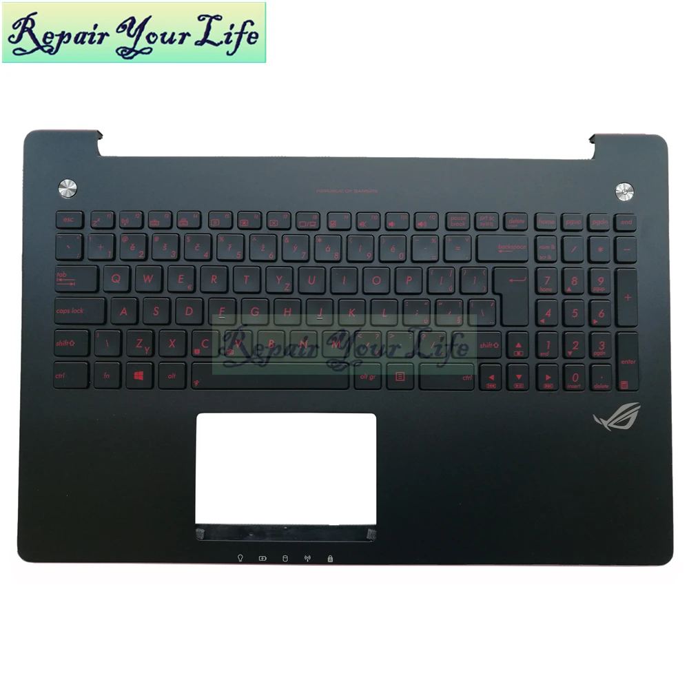 Замена клавиатуры для ноутбука Asus G550JK 1C G550 CZ клавиатура с подсветкой Чешский