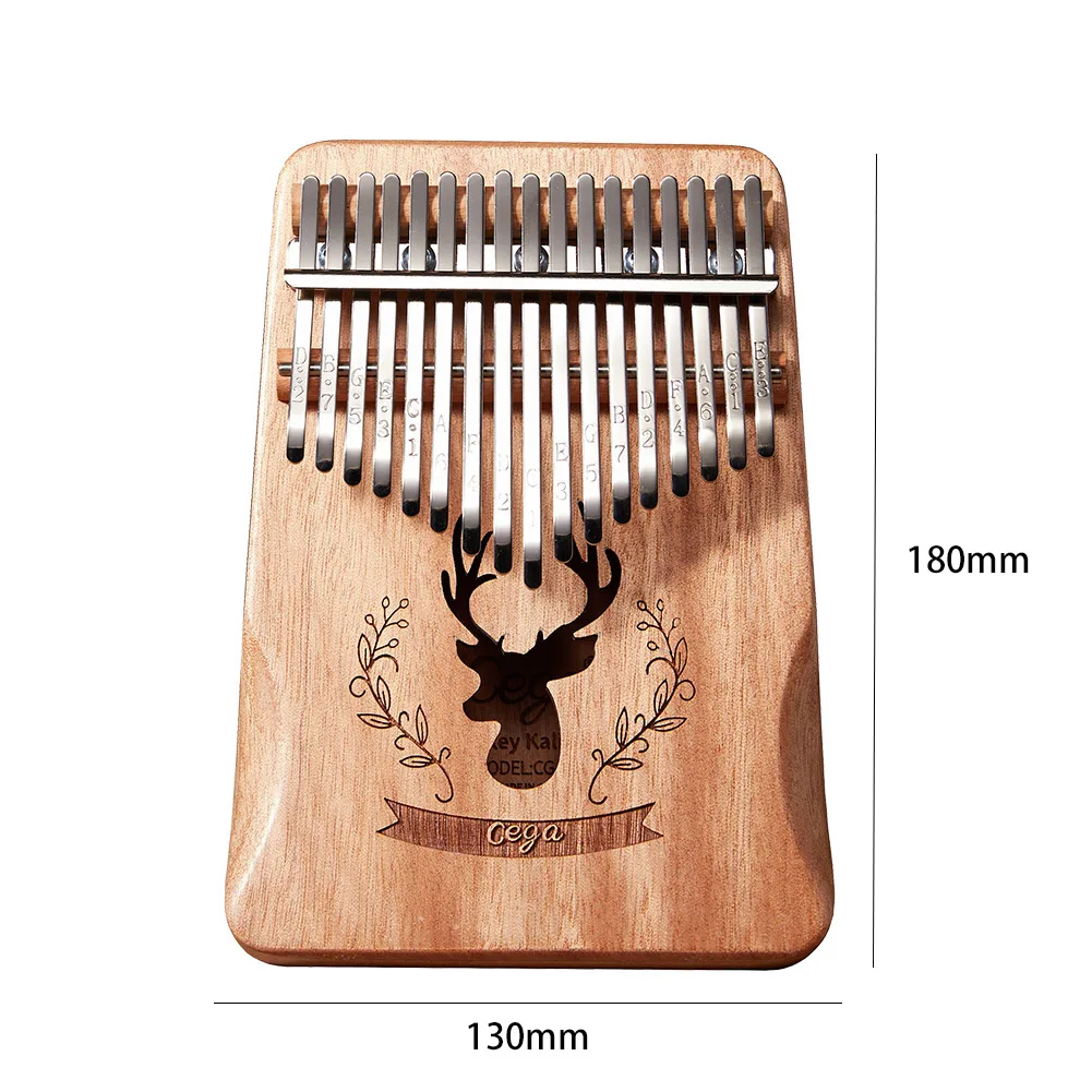 

Deer Design Musical Instrument 17 Keys Kalimba Acacia Wood Thumb Piano Mbira Wood kalimba Musical Instrument