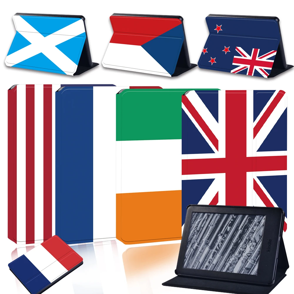 Tablet Case for Amazon Kindle Paperwhite 1/2/3/4/Kindle 2019/2016 Flag Pattern Hard Shell Cover Accessories+pen | Компьютеры и офис