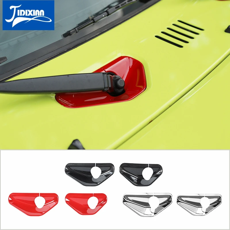 

JIDIXIAN Styling Mouldings Car Front Windshield Wiper Base Decoration Trim Stickers for Suzuki Jimny 2019+ Exterior Accessories