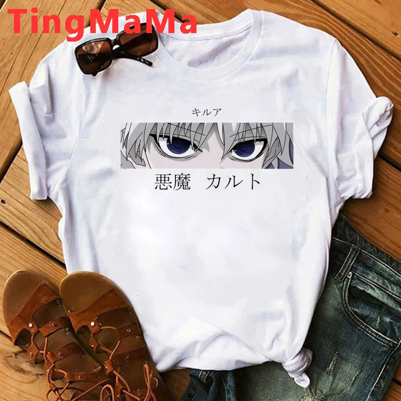 Футболка мужская с японским аниме Hunter X Hisoka милый мультяшный летний топ