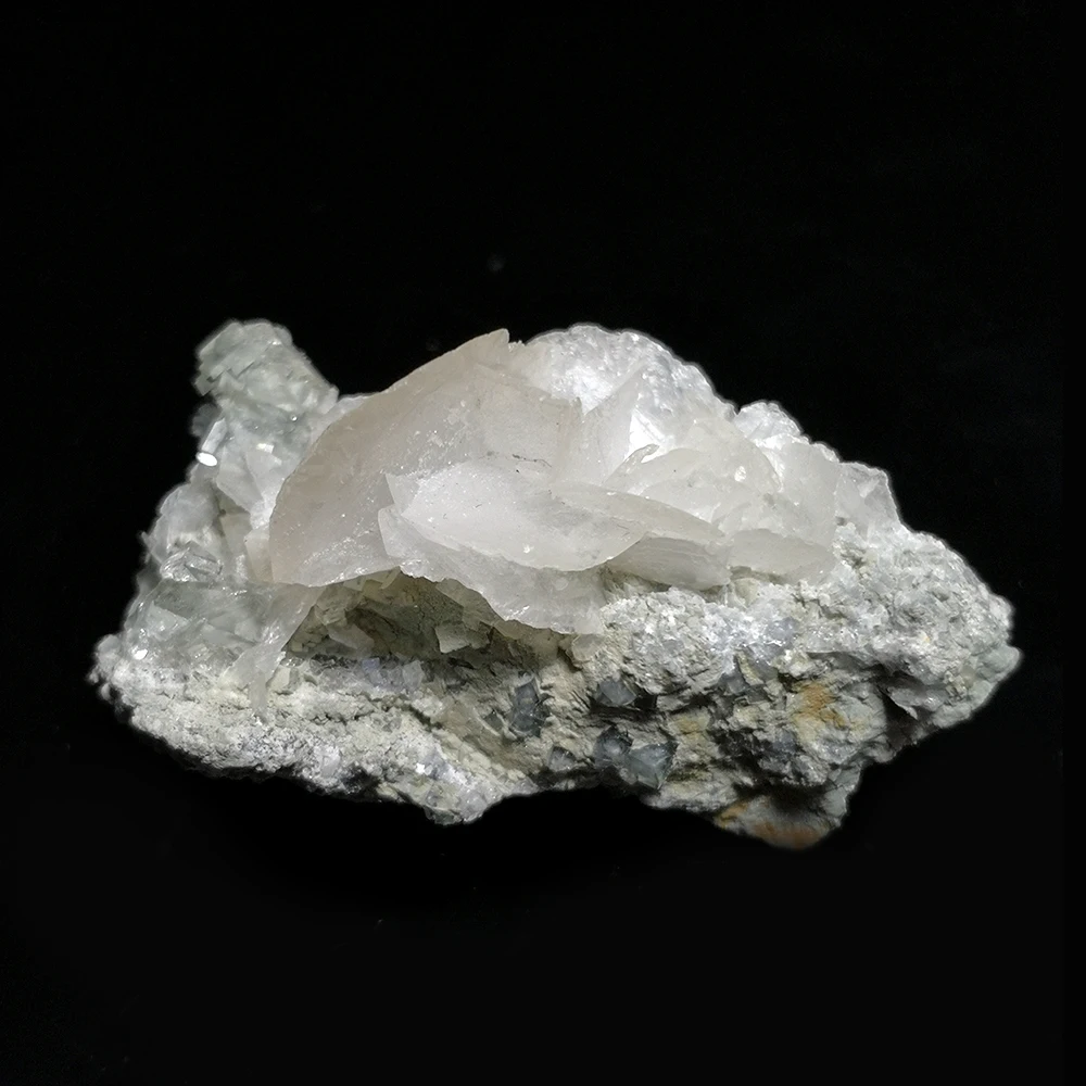 

23g Natural Stone Green Fluorite Calcite Mineral Crystal Specimen From Xianghuapu Hunan Province China A3-6