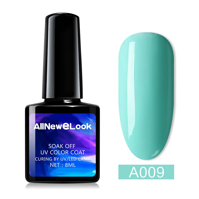 009 Allnewelook летний Гель-лак для ногтей желтый Полупостоянный цветной стойкий 8 мл замачиваемый УФ-Гель-лак УФ светодиодный грунтовка для ногтей - Цвет: 009