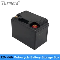 turmera 12v 4ah 5ah motorcycle battery storage battery box can hold 10piece 18650 li ion battery or 5piece 32700 lifepo4 battery