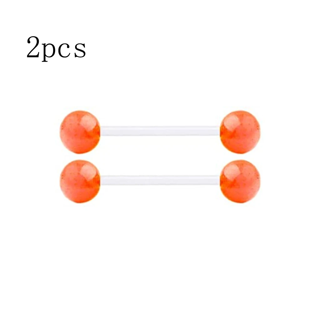 Женское кольцо 14G гибкий стержень для пирсинга языка фиксатор работы в хирургии