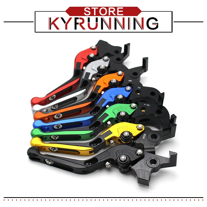Для KAWASAKI ZX6R RR ZX636R ZX 10R 9R Z1000 VERSYS 1000 ZZR600 CNC аксессуары Складные Выдвижные рычаги