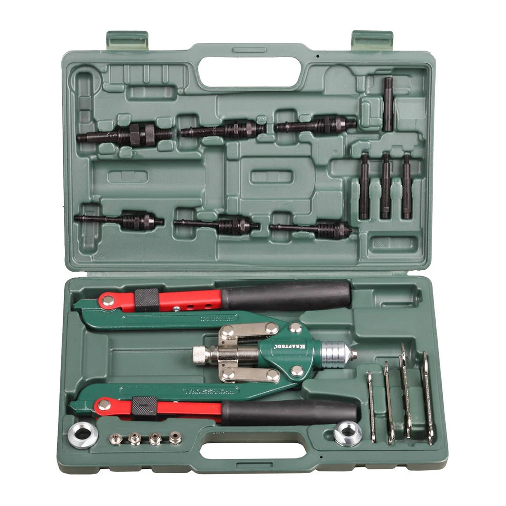 Заклепочник KRAFTOOL 31182 (Рычажный складная конструкция диаметр оснастки 3.2/4.0/4.8/6.0/6.4