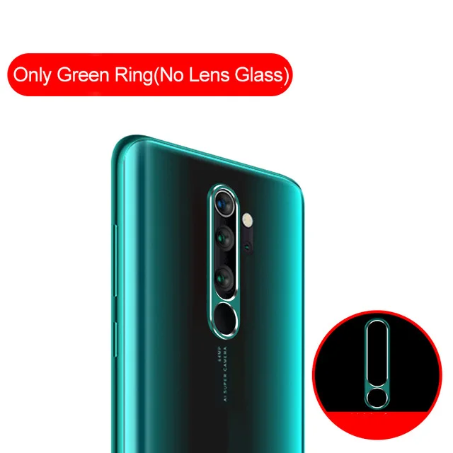 Only Green Ring Защитное стекло для объектива для Xiao mi Red mi Note 8 7 Pro mi A3 9T SE защитное металлическое стекло для камеры чехол-кольцо на красную mi Note 8 Pro крышка - Цвет: Only Green Ring