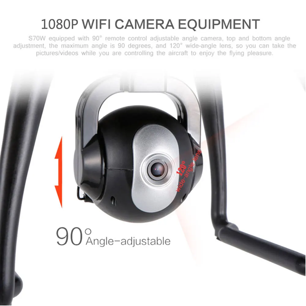 Распродажа SJRC S70W Радиоуправляемый Дрон gps Квадрокоптер вертолет с HD 1080P 720P камера Дрон двойной gps модуль