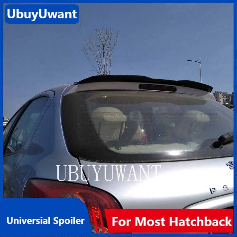 

For Peugeot 207 2006-2011 Rear Roof Lip Spoiler ABS Car Tail Wing Decoration Universal Hatchback Spoiler For Peugeot 3008