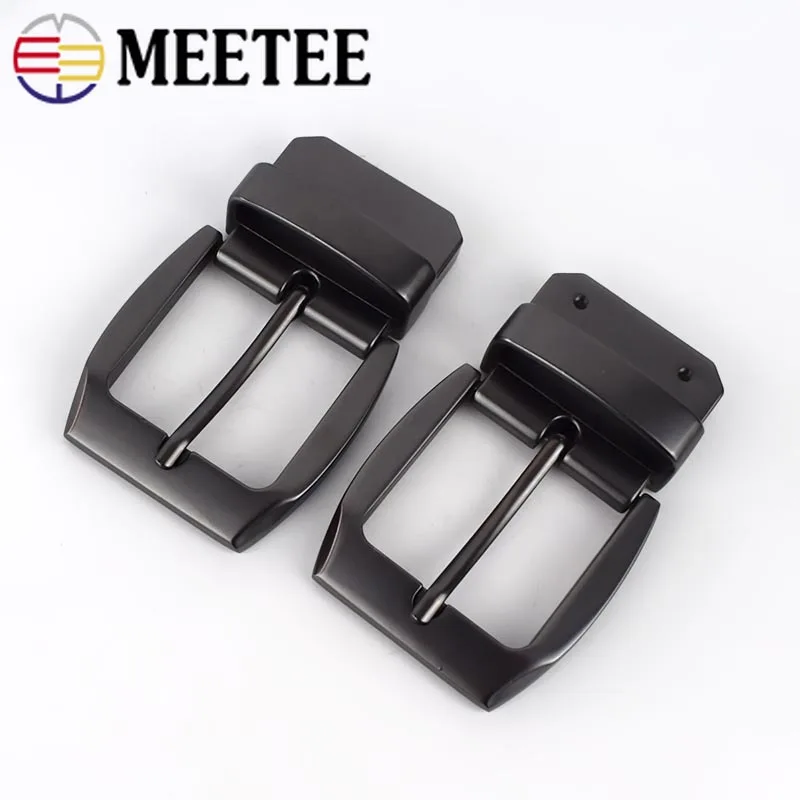 Meetee 1 шт. ID37mm матовый черный сплав пряжка для ремня металлическая поясная головка унисекс вращающаяся Пряжка Голова Кожа ремесло ювелирное оборудование