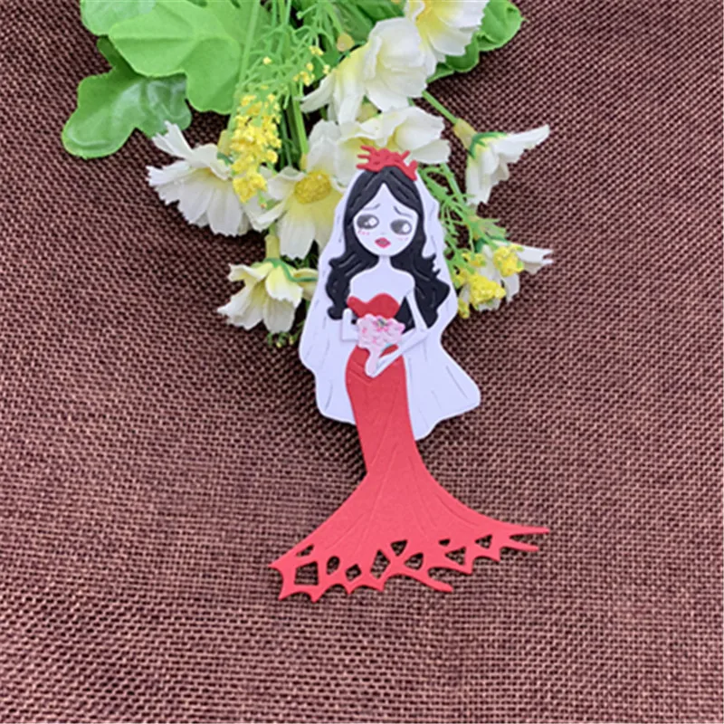 Самая красивая невеста Девушка металлические Вырубные штампы для DIY