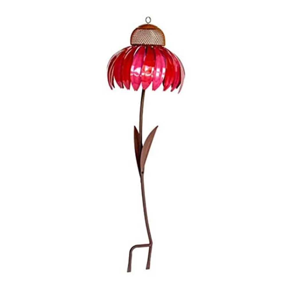 Эхинацея кормушка для птиц на открытом воздухе в форме цветка кормления Еда