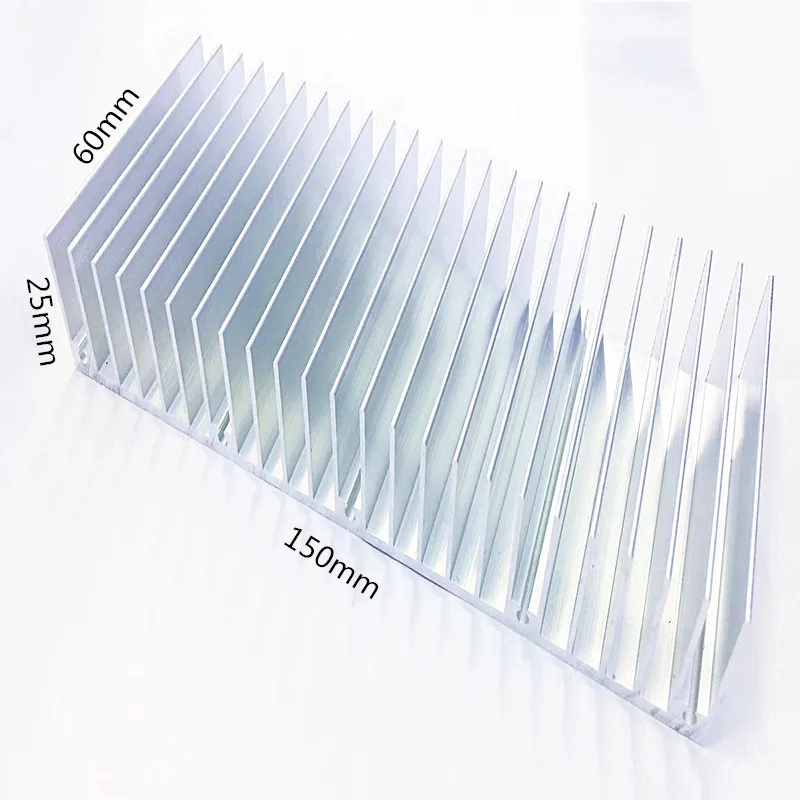 Радиатор 150x60x25 мм алюминиевый радиатор экструдированный для светодиодного