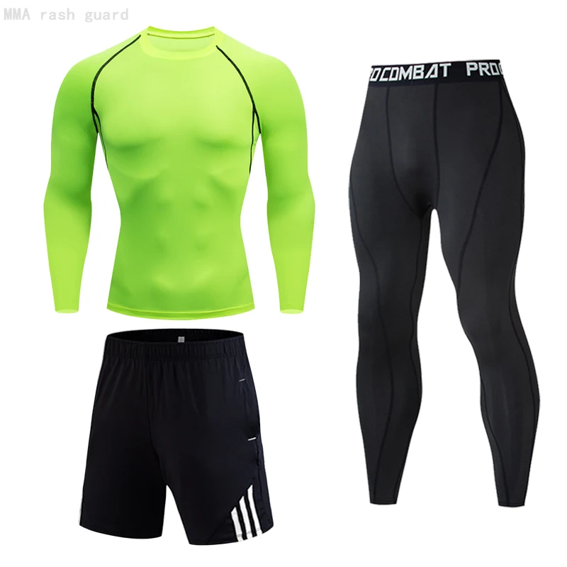 Костюм для бега Мужская одежда зимнее спортивное термобелье первого слоя