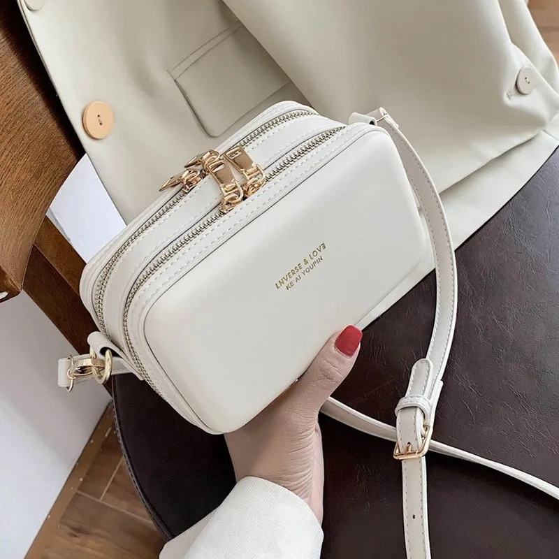 

2020new Korean brand designer handbags fashion shoulder bag texture box bag PU leather small square bag wild trend messenger bag