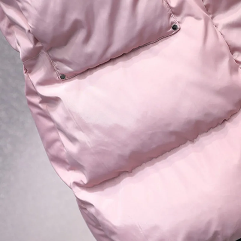 Зимнее пальто для беременных длинное утепленное хлопковое повседневное с