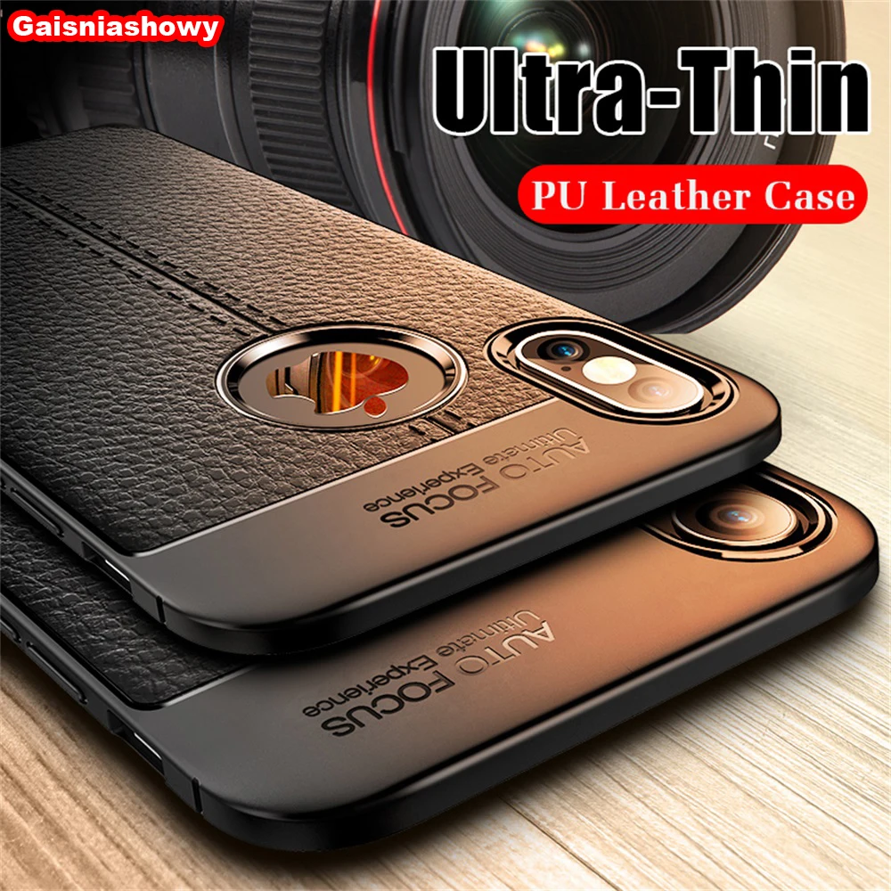 Чехол из PU кожи и силикона на для iPhone 11 Pro 7 8 6 6s Plus с полным покрытием X Xr Xs Max и защитными бортиками.