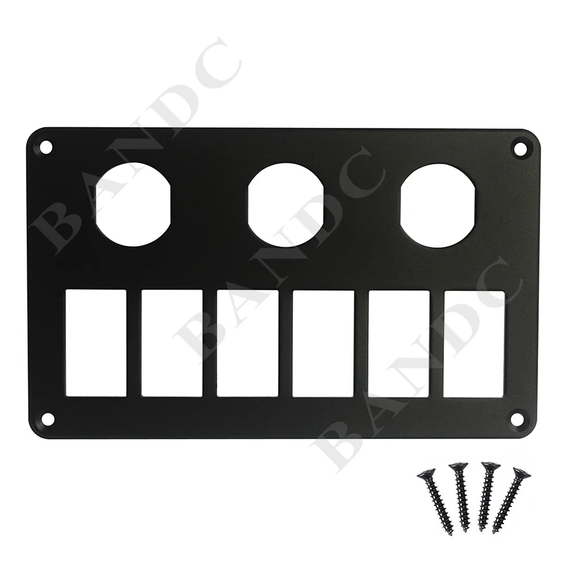 Автомобильная лодка алюминиевая панель с 5 клавишами + 3 круглыми клавишными