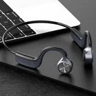 Bluetooth-гарнитура с костной проводимостью 5,0, беспроводные наушники, открытые, с микрофоном, шумоподавление, IPX5, наушники для велоспорта и бега