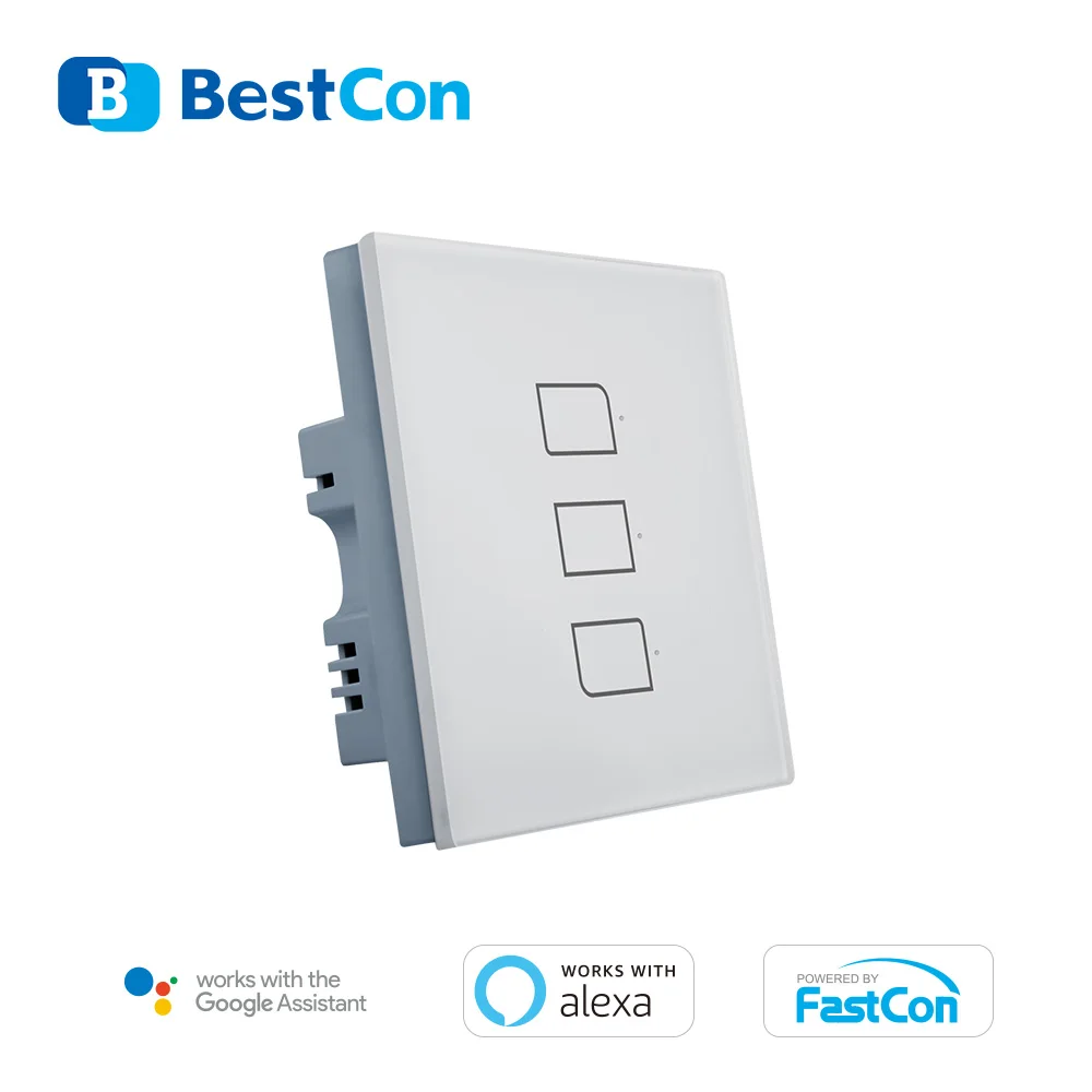 BroadLink Bestcon TC2S UK 3gang дистанционного Управление стабильный сигнал RF переключатель