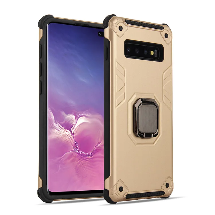 200 шт. для Samsung S10 S9 ударопрочный Магнитный чехол-подставка пальцев Гибридный