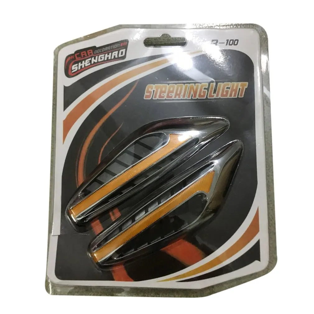 

1 пара (2 шт.) Автомобильный Стайлинг, лезвие для руля, фонарь, боковой маркер, фонарь, универсальный автомобильный фонарь, сигнал поворота, ла...