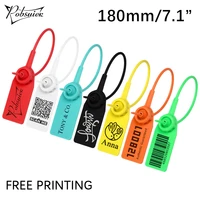 pobsuier 100pcs custom plastic labels clothing brand tag disposable personalized security hang tags for clothes shoes 180mm7 1