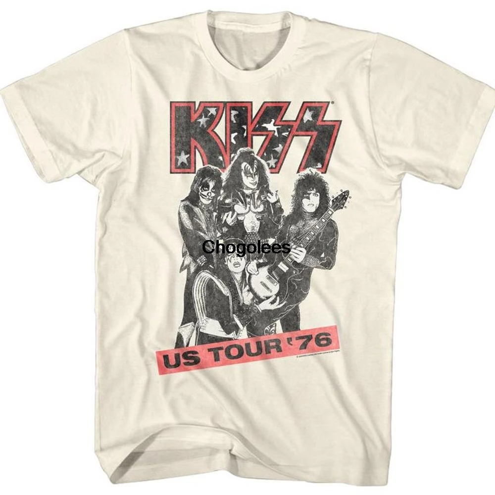 Рубашка Kiss Us Tour 76 Rock And Roll Music Shirt рубашка |