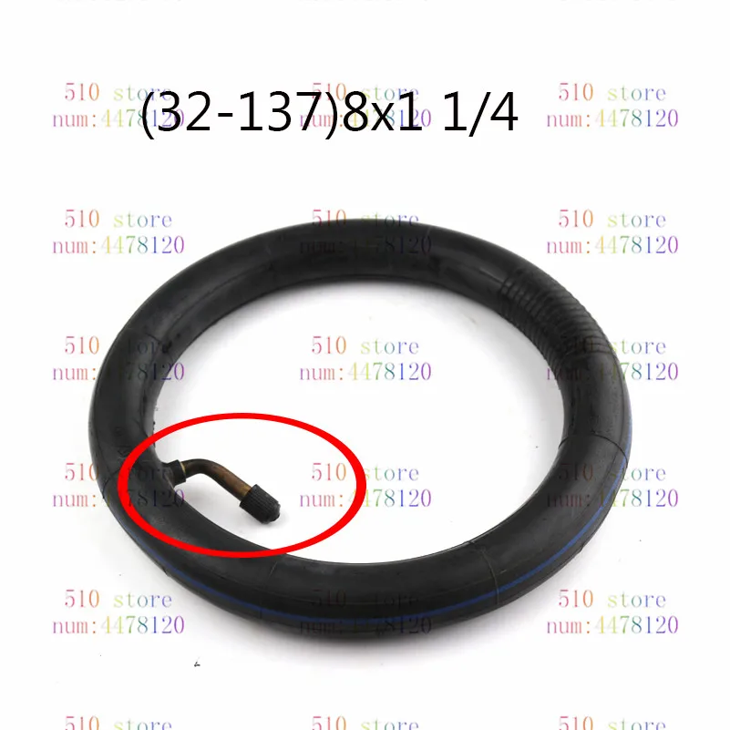 

Бесплатная доставка, 1 шт., 8 дюймов (32-137), 8X1, 1/4, внутренняя трубка скутера с изогнутым клапаном, подходит для велосипеда, электрический/газовы...