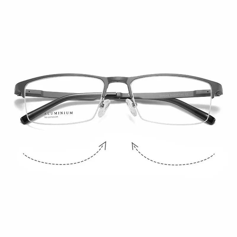 

Half Rim Magnesium Aluminum Alloy Frame Glasses For Man and Woman New Arrival Anti-Blue Light Optical Eyewears