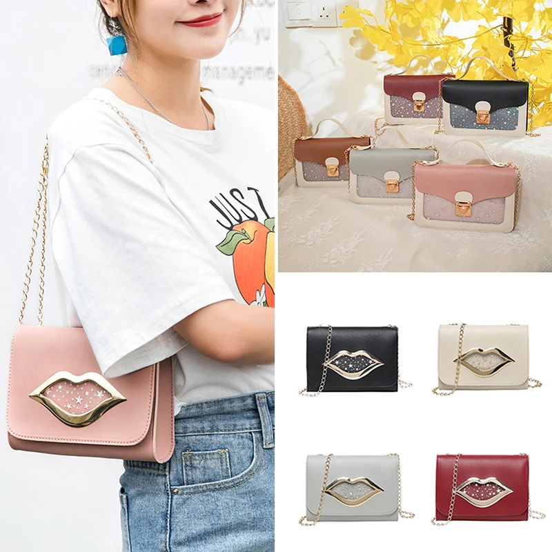 Женская сумка-мессенджер из ПУ кожи модная маленькая сумка через плечо с