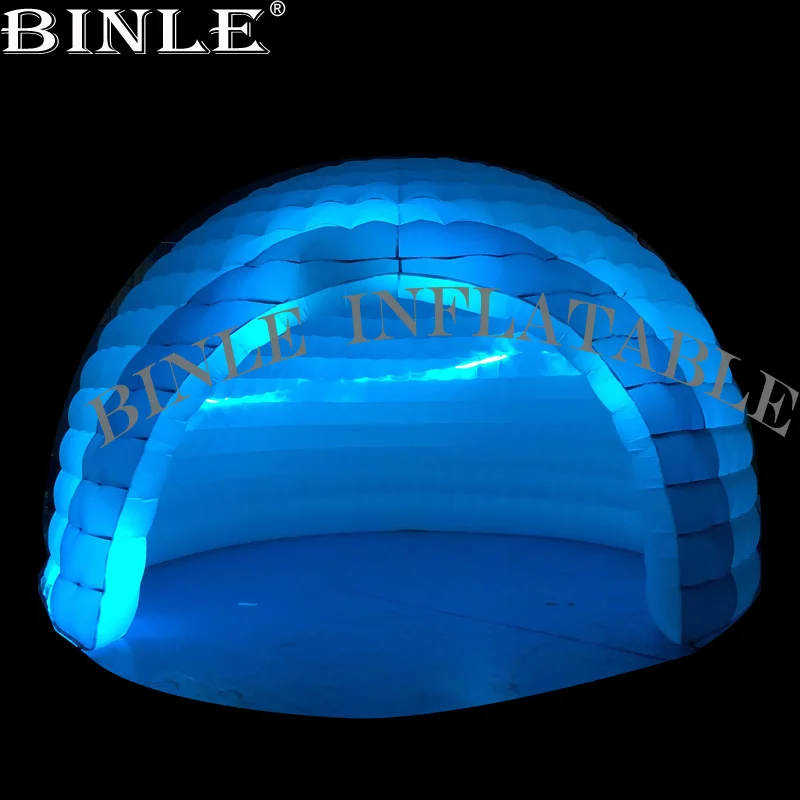 Kaufen Multi-farbige LED 6-10meter Aufblasbare Kuppel Zelt Mit Blase Veranstaltung Werbung Aufblasbare Disco Iglu Festzelt Für Party