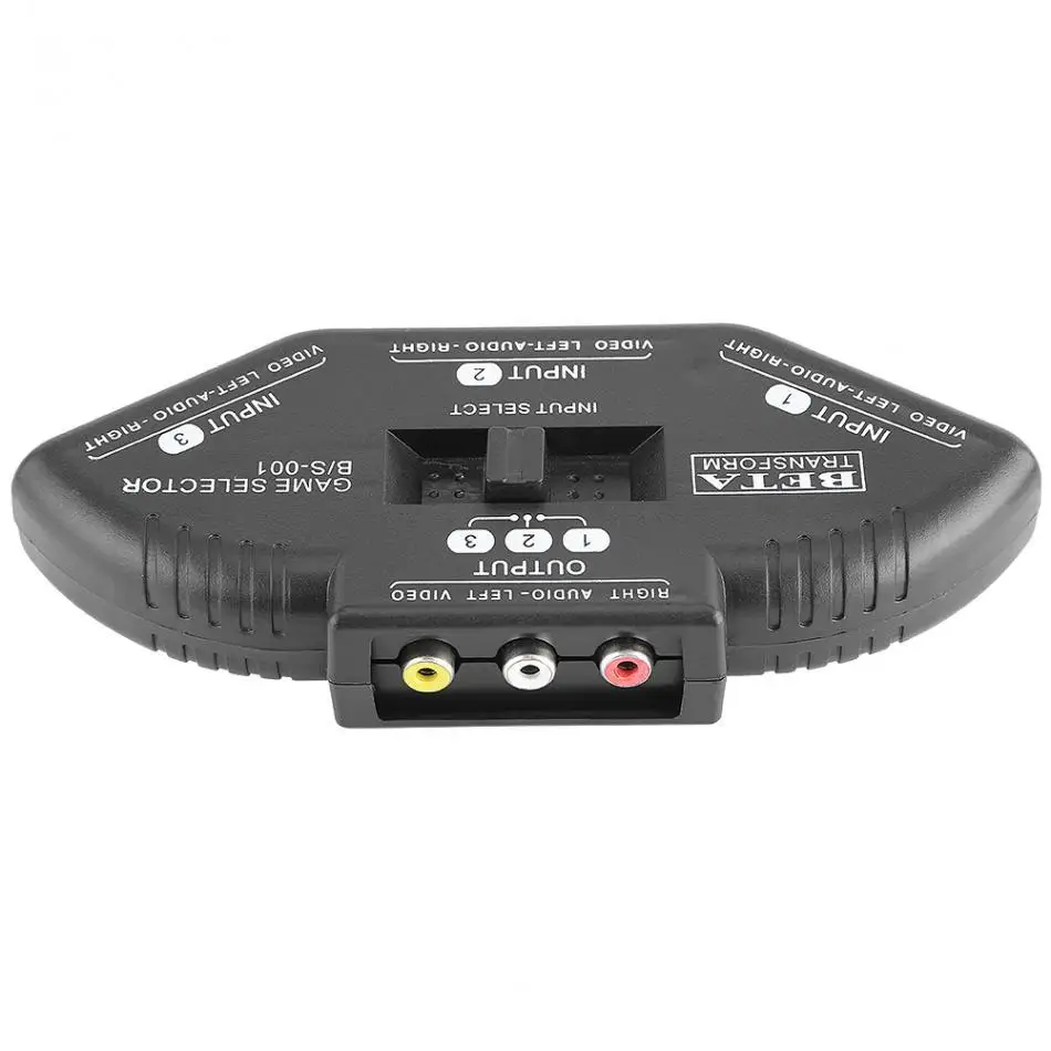 Audio Video AV RCA Switch Splitter Selector 3 to 1 Composite Cable for STB TV DVD Player XBOX PS2 |