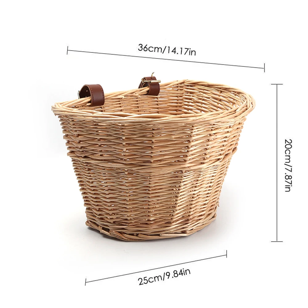 16 дюймовая детская винтажная корзина в виде велосипеда из ротанга автомобильная