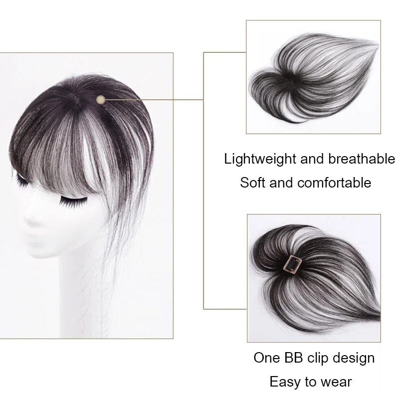 ALIADE 3D синтетические воздушные челки невидимые бесшовные женские короткие