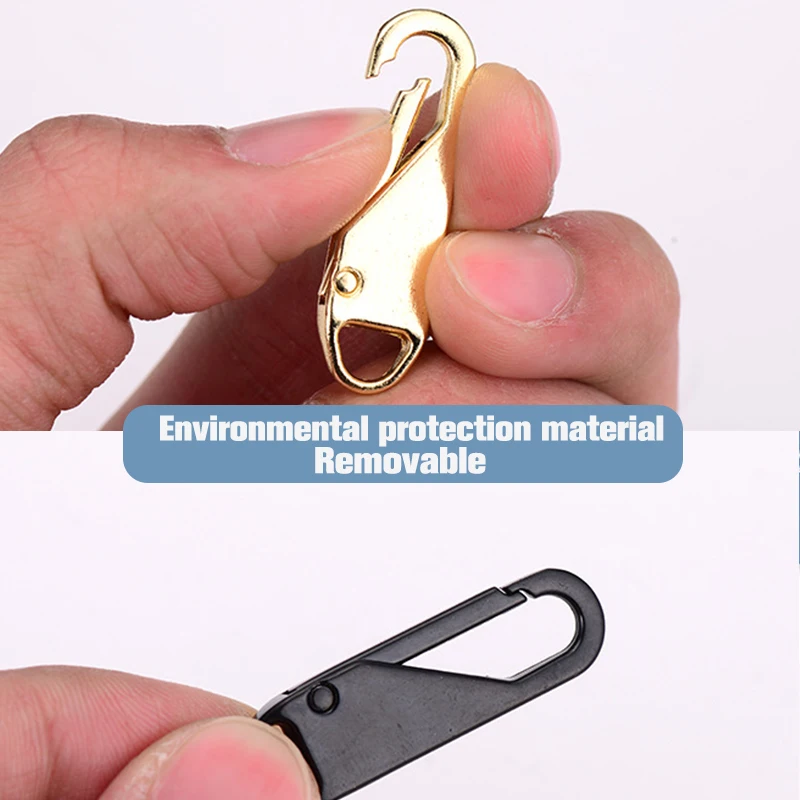 2pc/lot Metal Zipper Repair Kits Zippers Lightning Zippers Puller For Zipper Slider DIY Sewing Craft Sewing Fashion Metal Zip