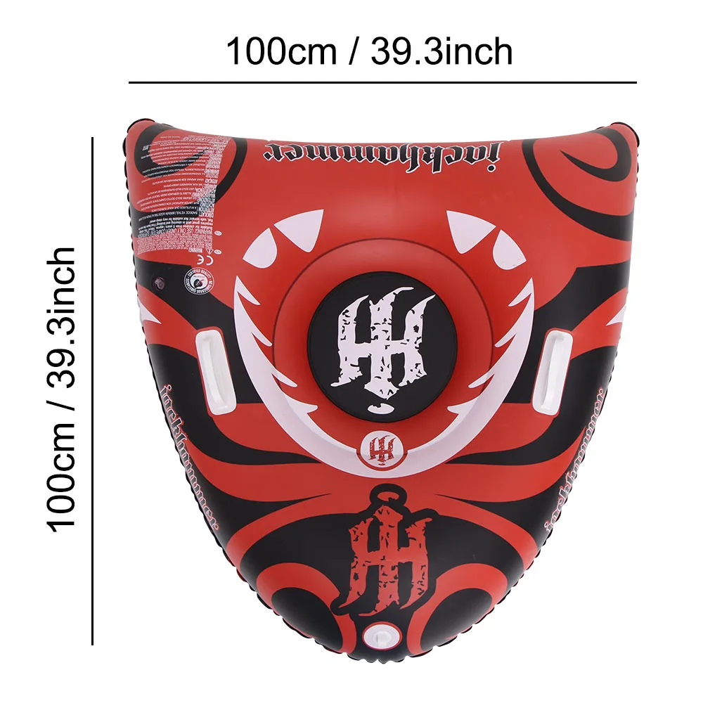 

Snow Toy Winter Inflatable Ski Circle Ski Circle With Handle Durable Children Adult Snow Tube Skiing Thickened Floated Sled