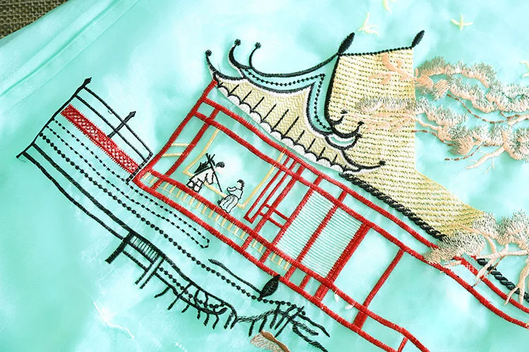 Высококачественное летнее женское платье Ципао из органзы в китайском стиле