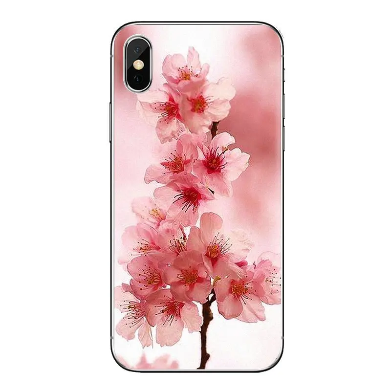 For Huawei G7 G8 P7 P8 P9 P10 P20 P30 Lite Mini Pro P Smart Plus 2017 2018 2019 Silicone Case Flower sakura Cherry blossoms Pink |