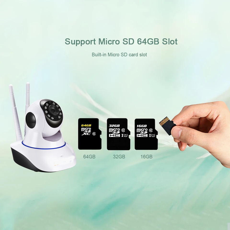 Беспроводная ip камера 1080 P WiFi сетевая безопасность ночное видение аудио видео