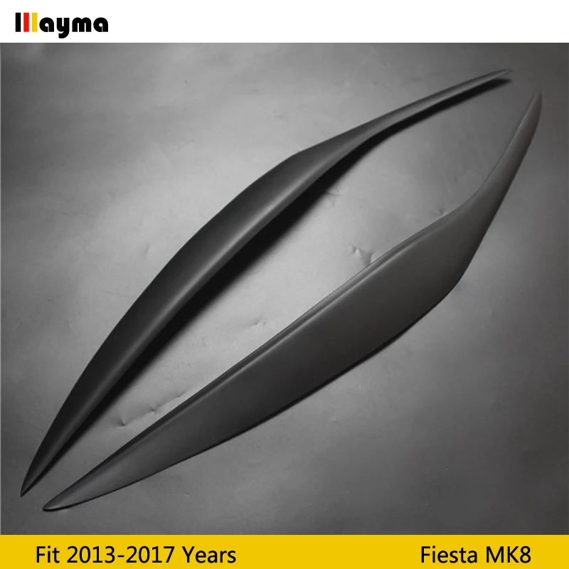 Автомобильные брови из стекловолокна для Ford Fiesta 2013 2017 года MK8 FRP матовая черная