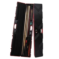new arrival omin billiard stick cue case black eight chinese 34 rod box and straight rod box snooker cipher box case