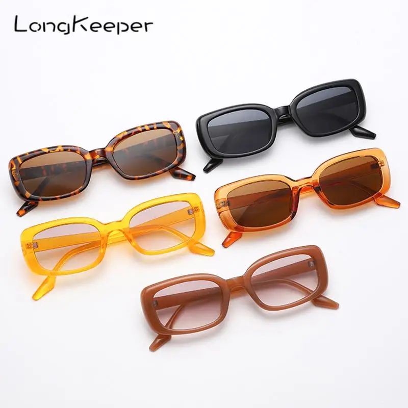 

Солнцезащитные очки градиентные женские, винтажные маленькие прямоугольные солнечные очки с защитой UV400